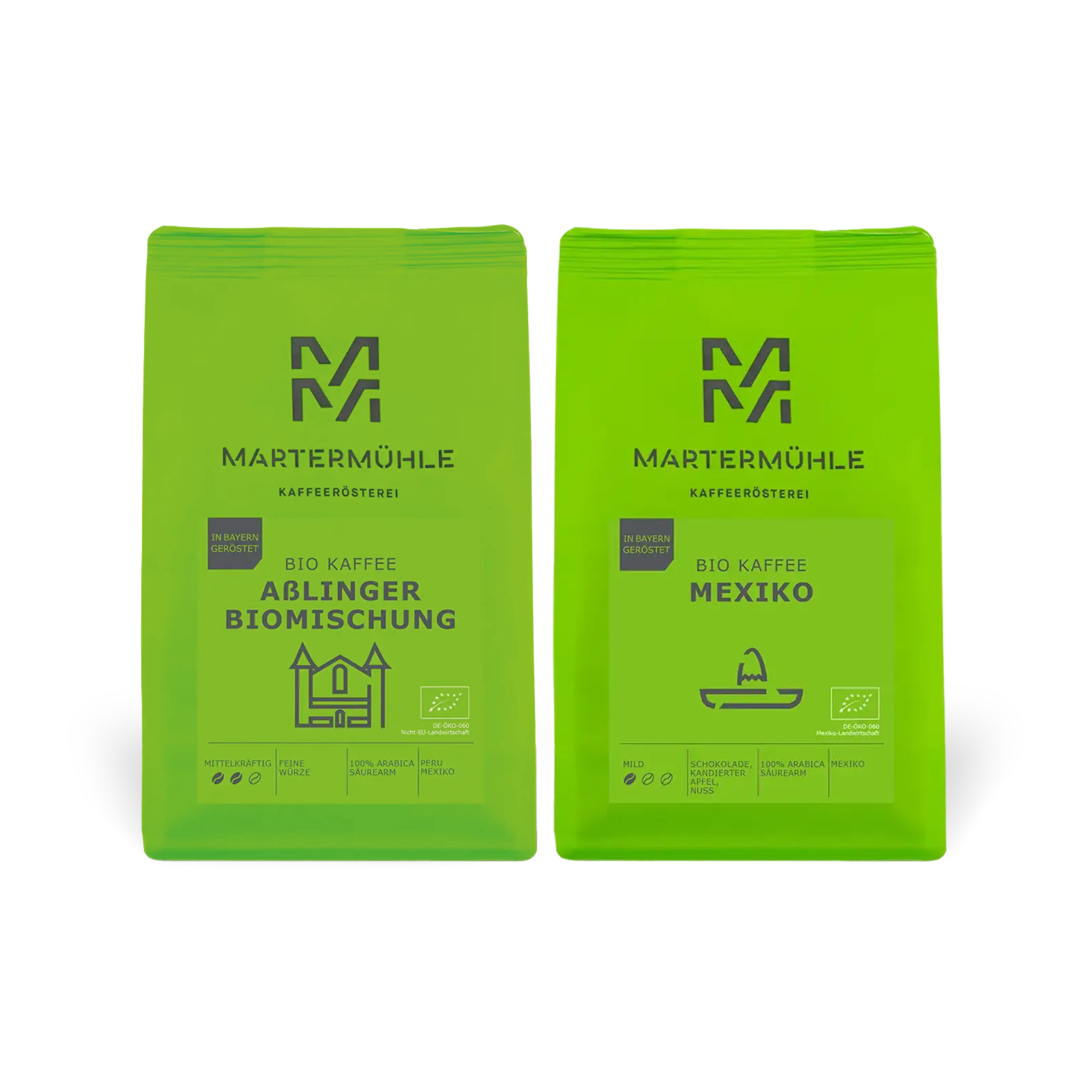 Bio Kaffee Paket Mexiko & Aßlinger Biomischung | 2x1kg | Aktion