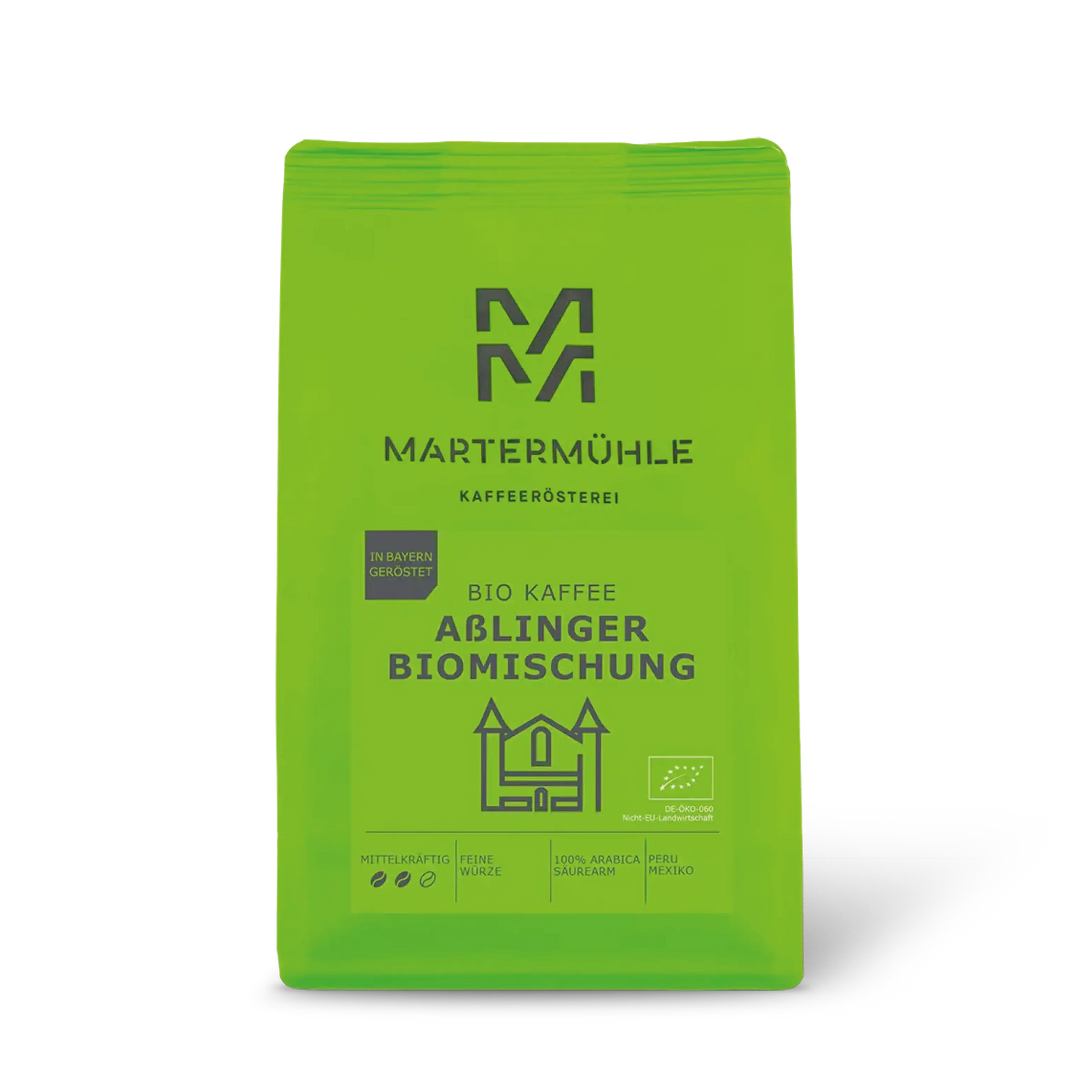 Bio Kaffee Aßlinger Biomischung ohne Hintergrund.