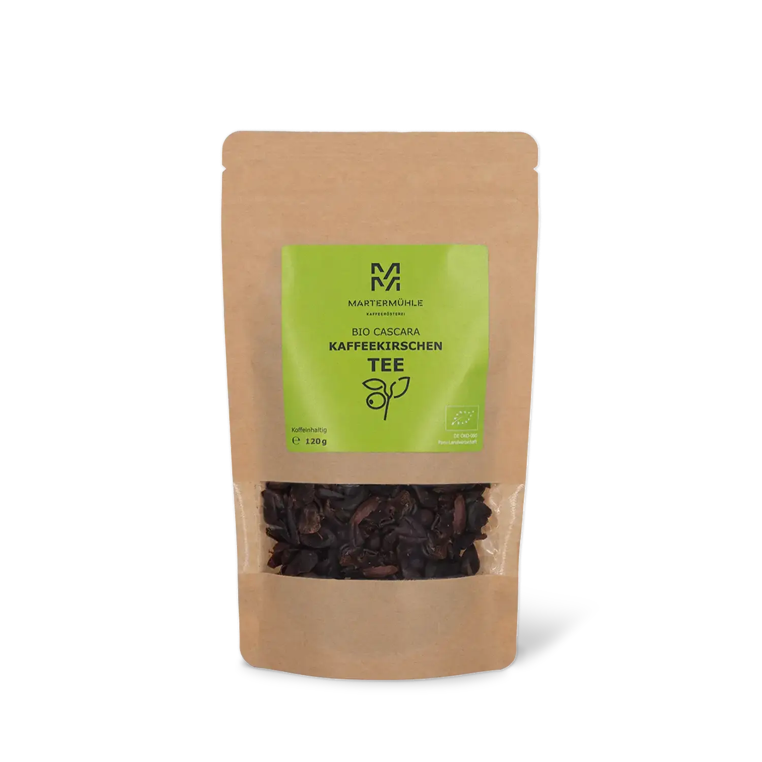 Cascara Kaffeekirschentee ohne Hintergrund.