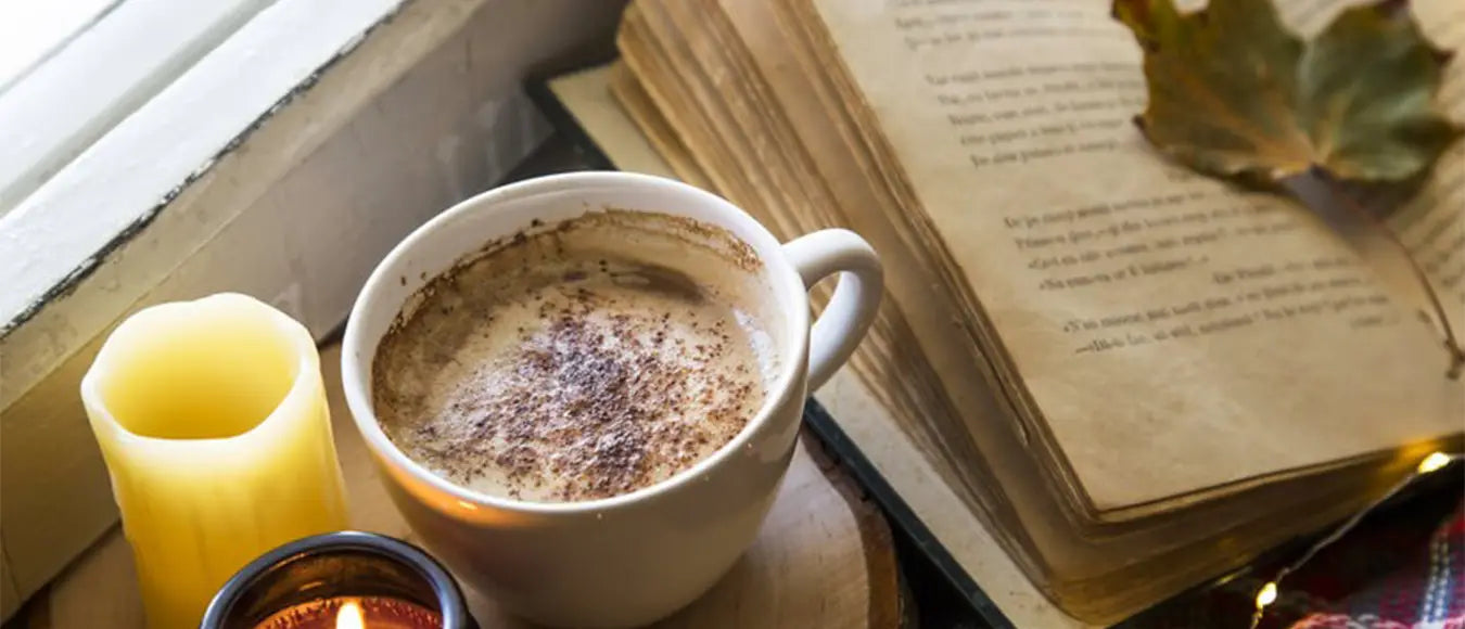 Ein Cappuccino der Kaffeerösterei Martermühle mit Kakaopulver bestäubt