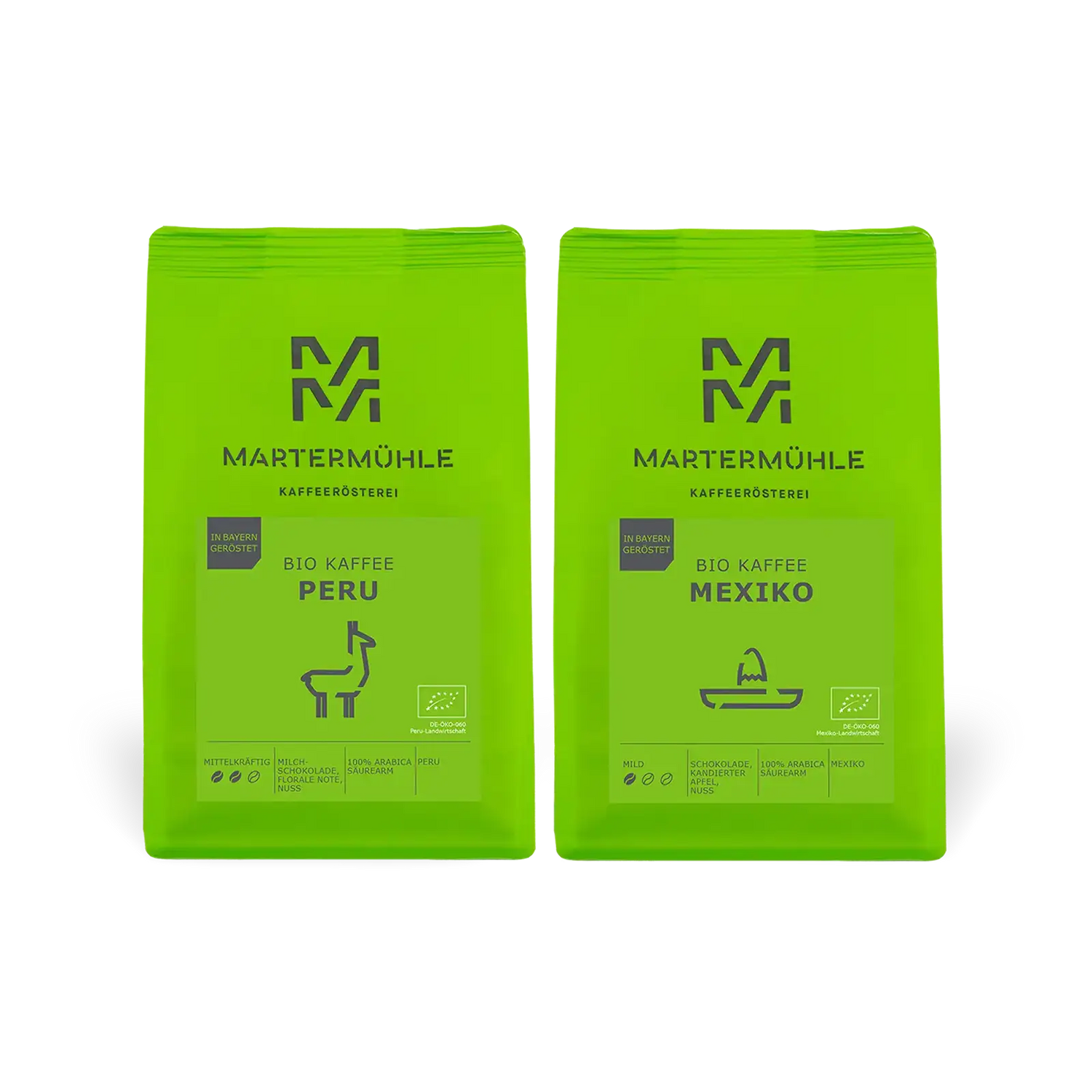 Bio Kaffee Paket Peru &amp; Mexiko | 2x1kg | Aktion