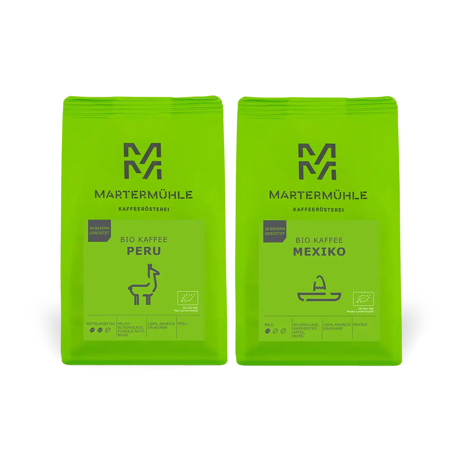 Bio Kaffee Paket Peru &amp; Mexiko | 2x1kg | Aktion