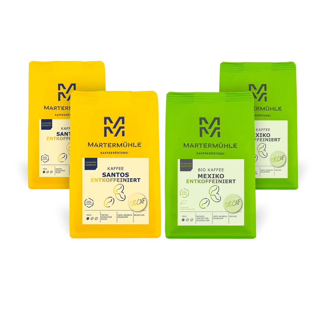 Quattro Decaf Paket | 4x1kg | Aktion