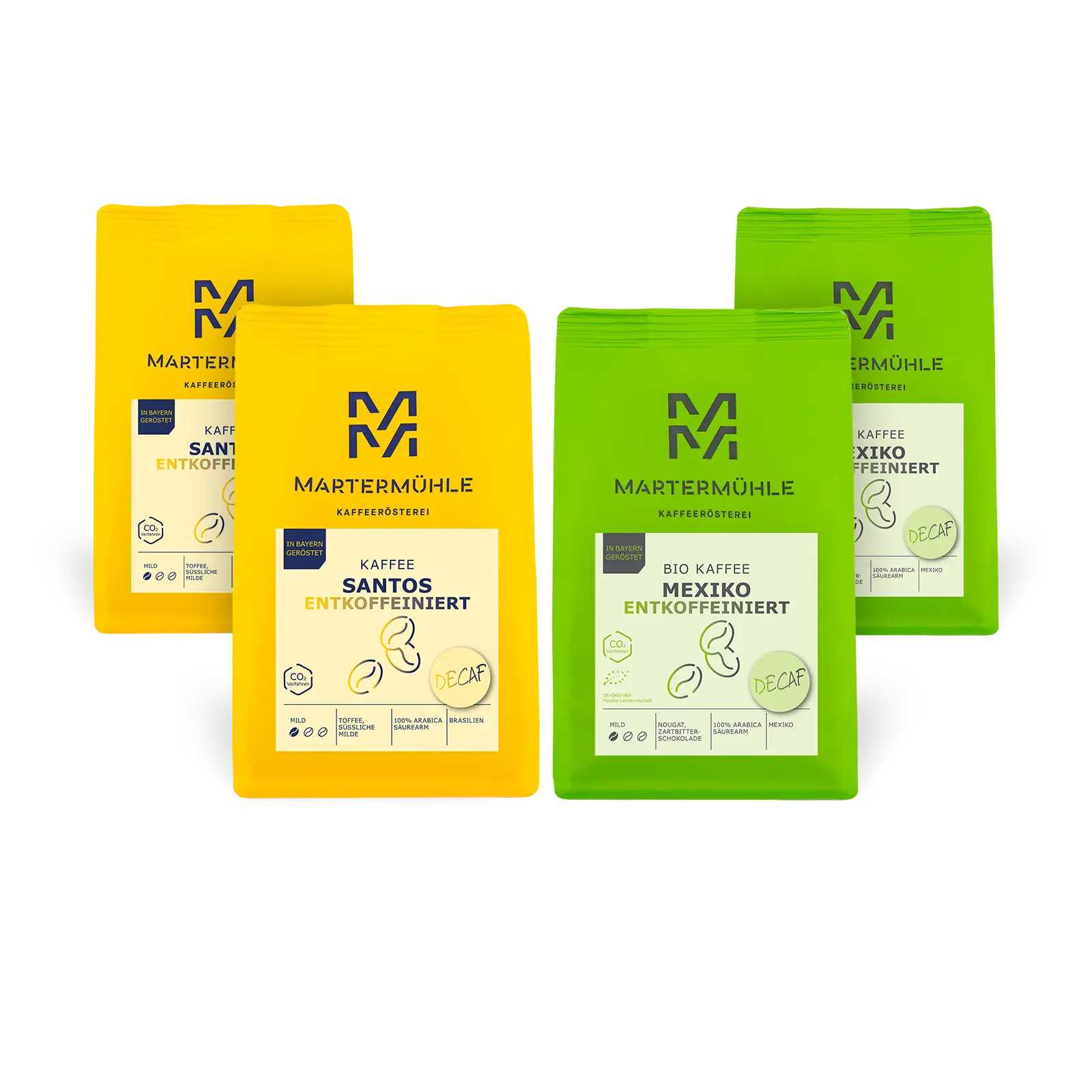 Quattro Decaf Paket | 4x1kg | Aktion