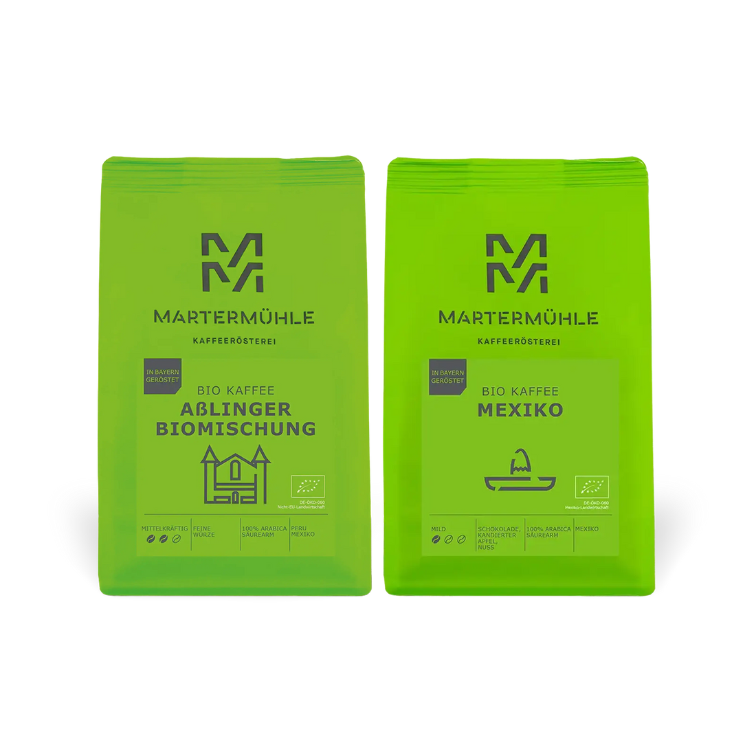 Bio Kaffee Paket Mexiko &amp; Aßlinger Biomischung | 2x1kg | Aktion