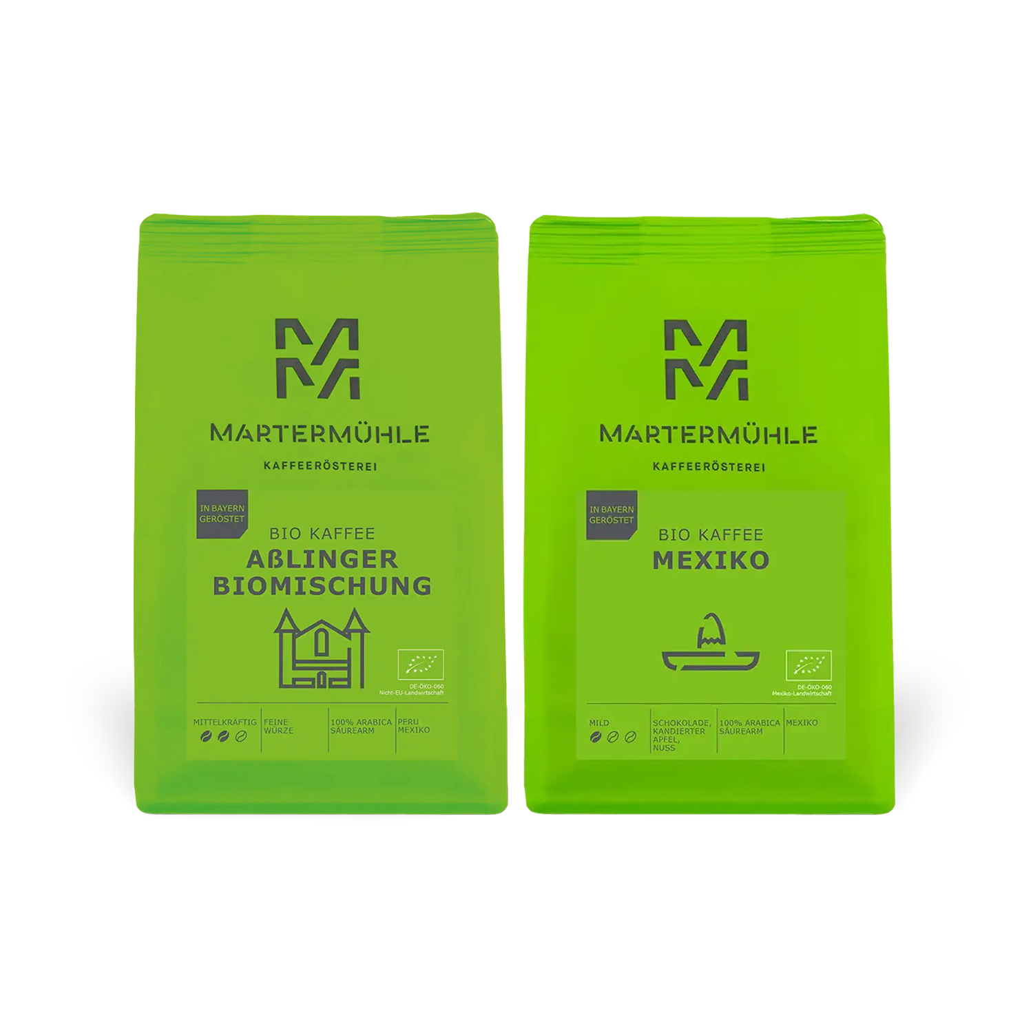Bio Kaffee Paket Mexiko &amp; Aßlinger Biomischung | 2x1kg | Aktion
