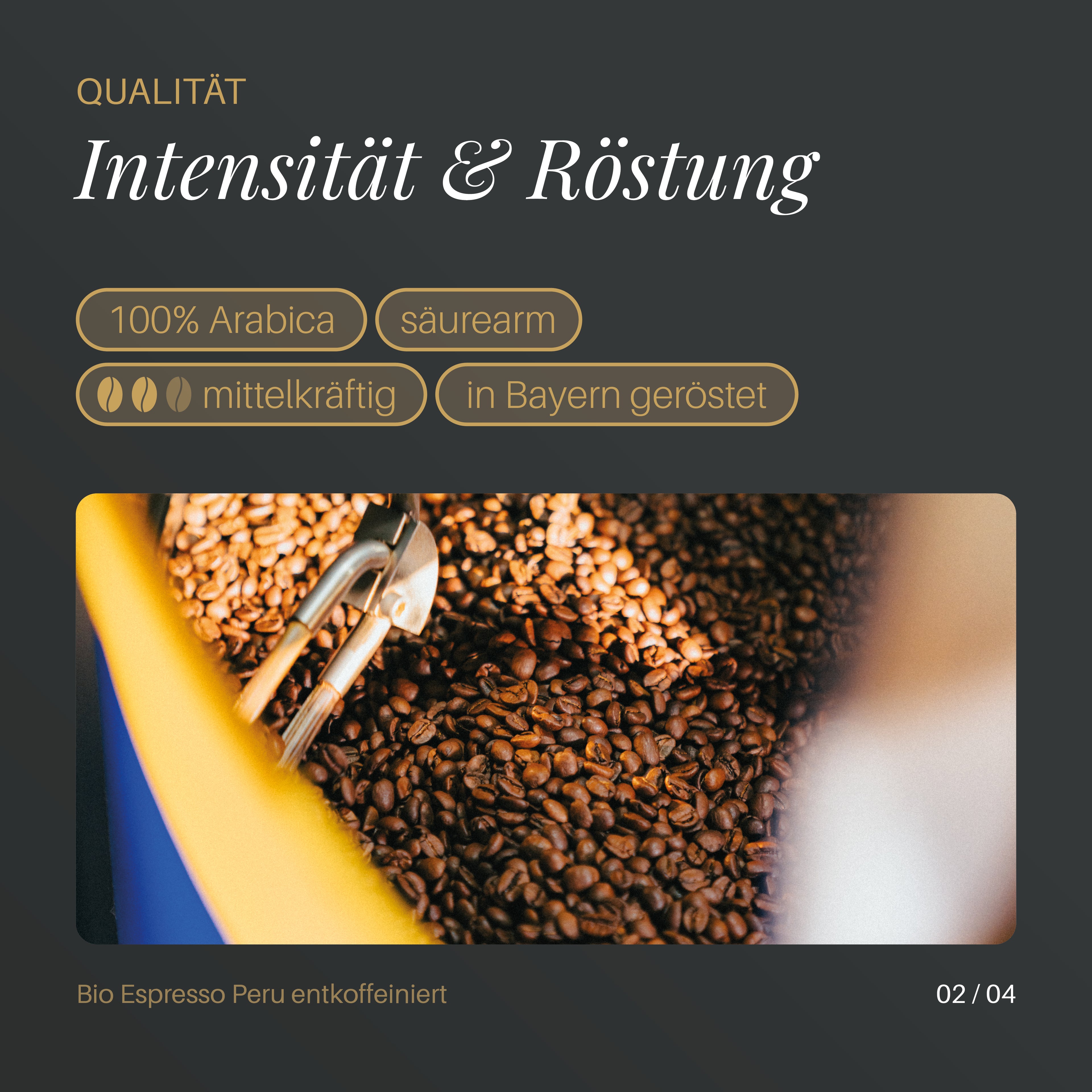 Bio Espresso Peru entkoffeiniert