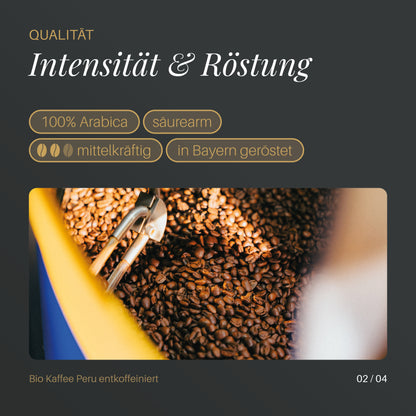 Bio Kaffee Peru entkoffeiniert