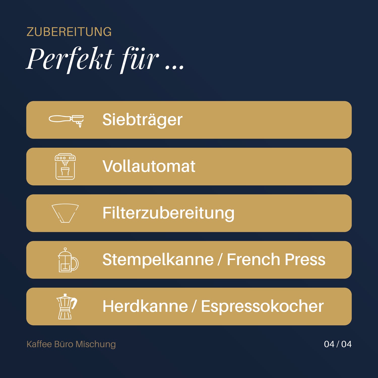 Kaffee Büro Mischung