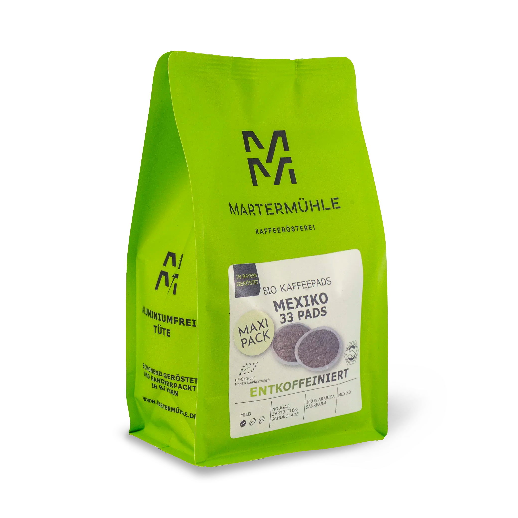 Bio Kaffeepads Mexiko entkoffeiniert