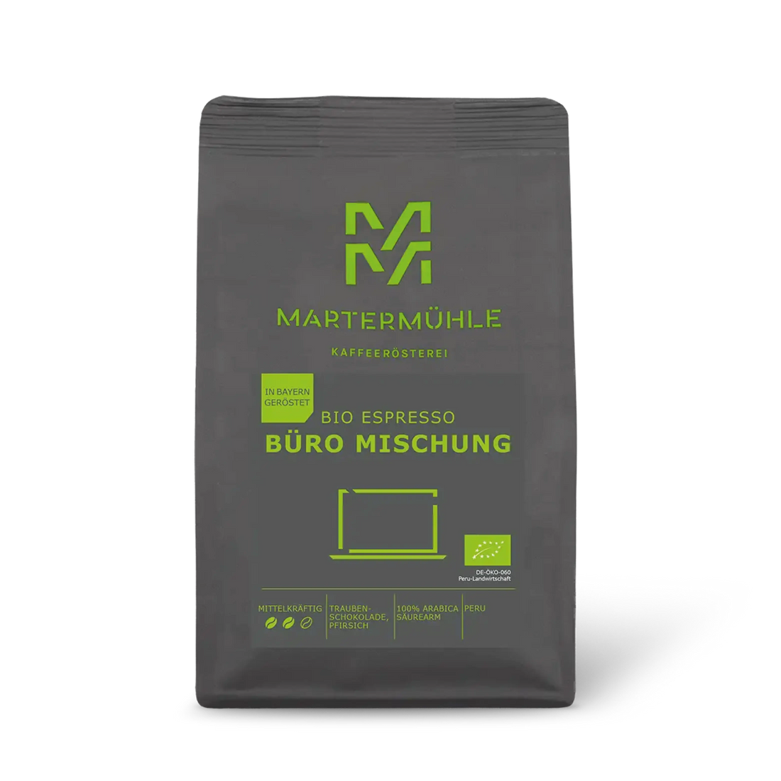 Packung Bio Espresso Büromischung ohne Hintergrund.