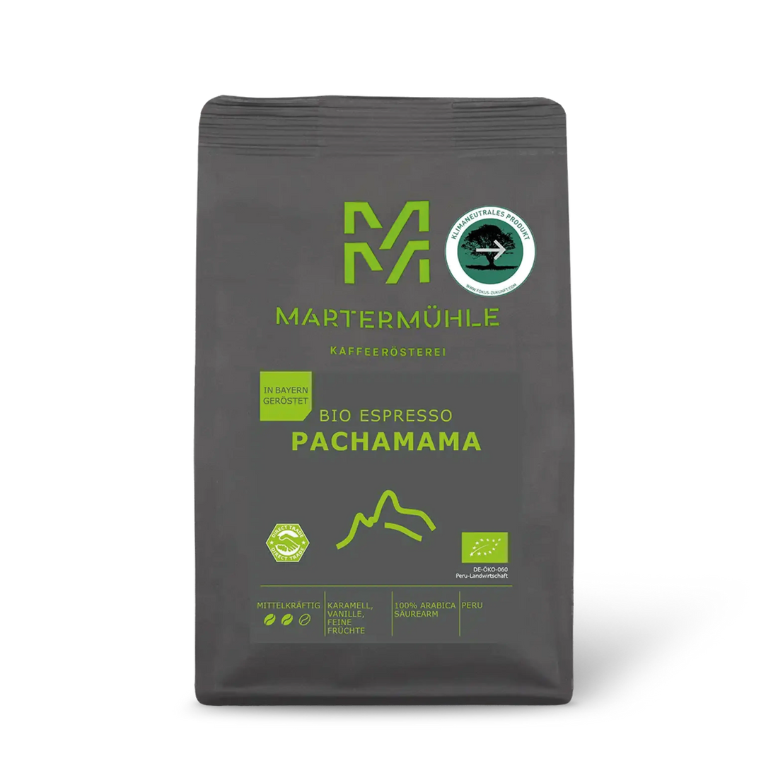 Packung Bio Espresso PachaMama ohne Hintergrund.